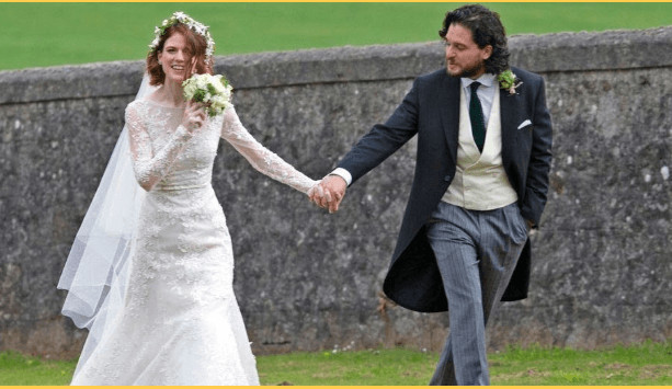 Rose and Kit on their Wedding Day
